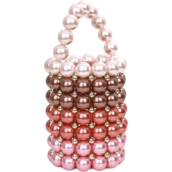 Luxury Handmade Pearl Beaded Evening Bag – Perfect for Weddings & Formal Events - Picture 3 of 7